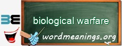 WordMeaning blackboard for biological warfare